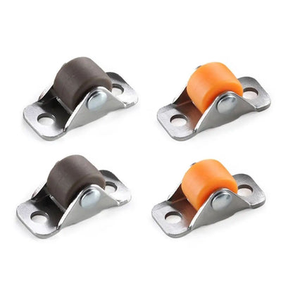 0.5/0.8in Silent Rubber Furniture Casters Universal Mini Wheels for Chair Sofa Table Trolley Platform Smooth Rolling