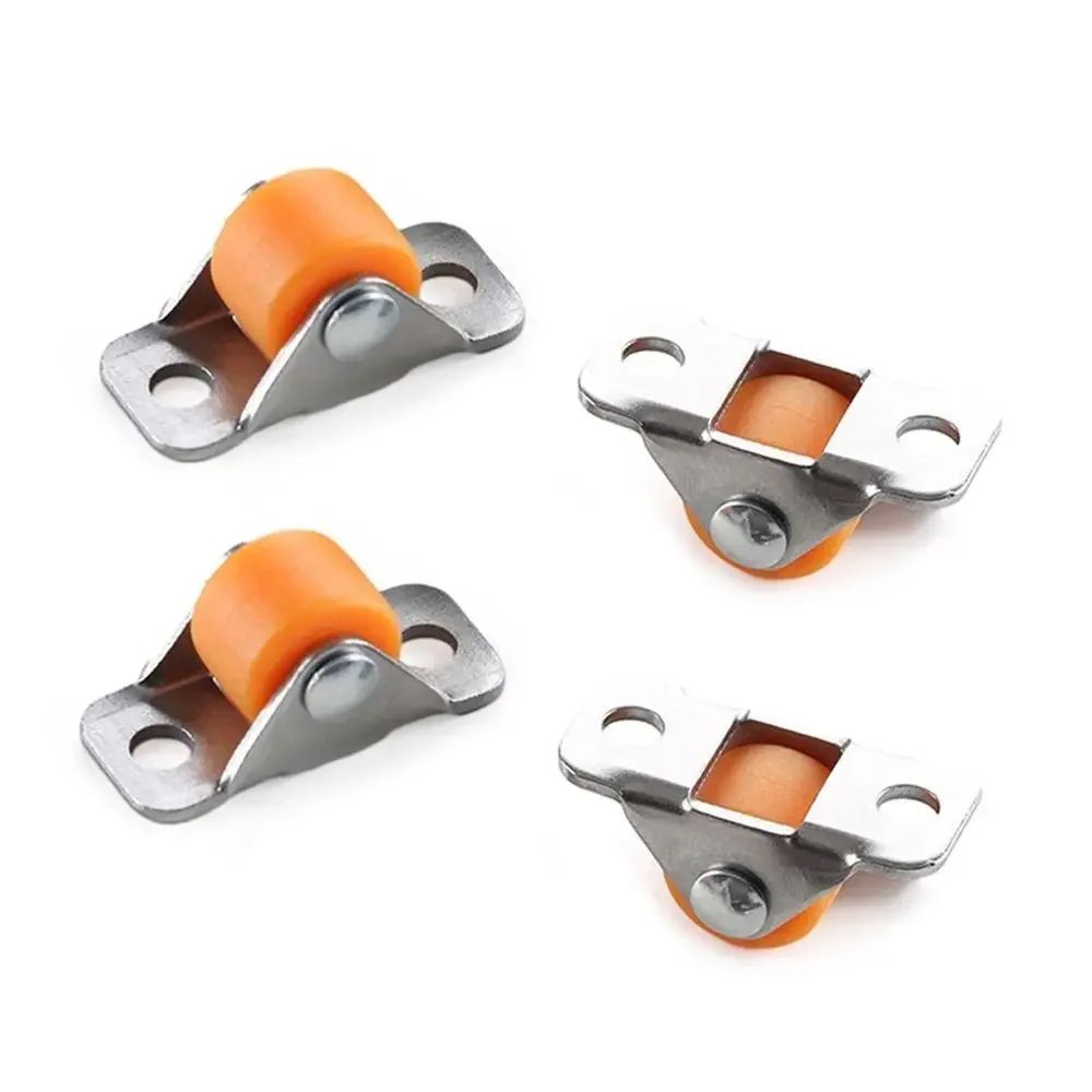 0.5/0.8in Silent Rubber Furniture Casters Universal Mini Wheels for Chair Sofa Table Trolley Platform Smooth Rolling
