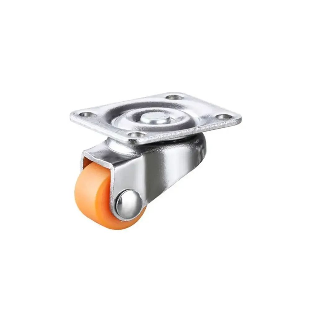 0.5/0.8in Silent Rubber Furniture Casters Universal Mini Wheels for Chair Sofa Table Trolley Platform Smooth Rolling