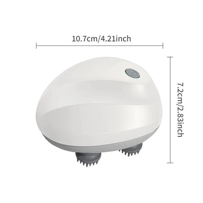 Electric Head Massager USB Rechargeable Scalp Massager for Deep-Kneading Neck & Shoulder Relief