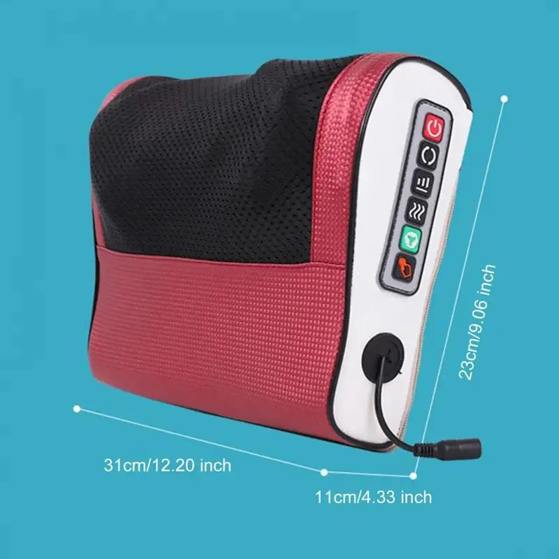 Deep-Knead Heated Neck & Shoulder Massager Pillow neck and shoulder massager with heat, back massage pillow,