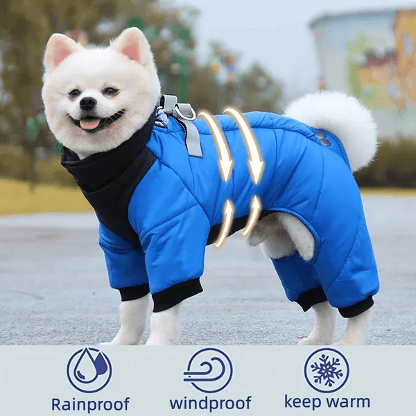 Winter Warm Waterproof Dog Jacket for Small and Medium Breeds