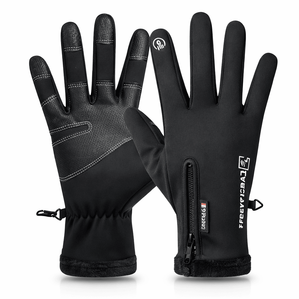 ArcticRide Waterproof Winter Gloves for Men – Thermal Fleece, Touchscreen, Non-Slip Grip