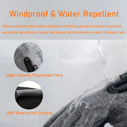 ArcticRide Waterproof Winter Gloves for Men – Thermal Fleece, Touchscreen, Non-Slip Grip