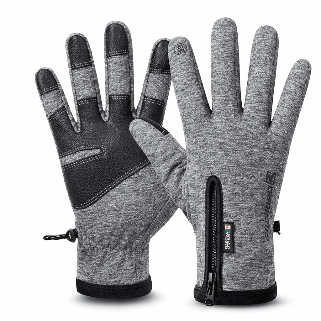 ArcticRide Waterproof Winter Gloves for Men – Thermal Fleece, Touchscreen, Non-Slip Grip