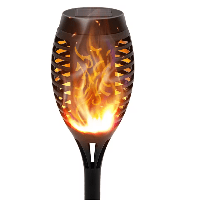 6-Pack Solar Outdoor Flickering Flame LED Lights Waterproof Solar Torch Lights for Garden Yard Patio Pathway