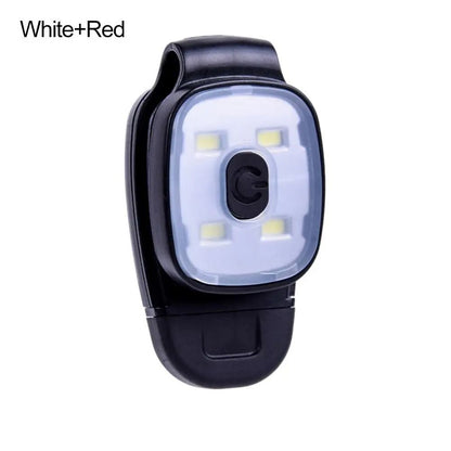 USB Rechargeable Running Safety Light Clip On Night Running Chest Light