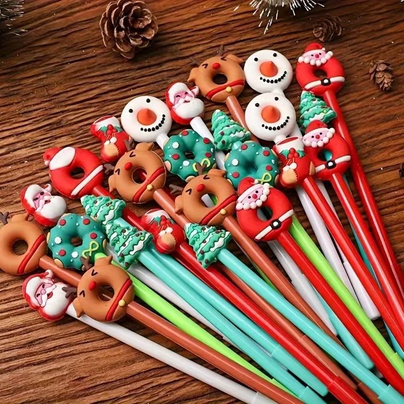 Festive Holiday Christmas Ballpoint Pen Set
