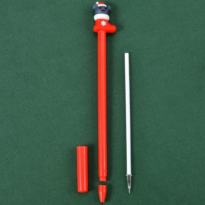Festive Holiday Christmas Ballpoint Pen Set