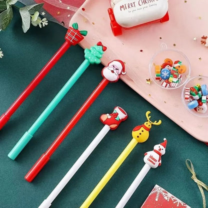 Festive Holiday Christmas Ballpoint Pen Set