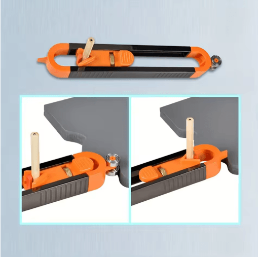 Irregular Radius Ruler Contour Gauge Outline Shape Duplicator for Woodworking and DIY Projects