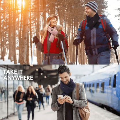 Electric Heated Neck Scarf Winter Warm Neck Wrap with 3 Gear Temperature Control No Battery