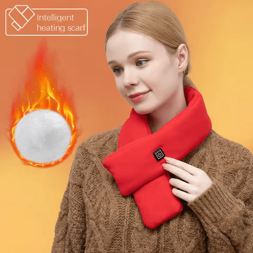 Electric Heated Neck Scarf Winter Warm Neck Wrap with 3 Gear Temperature Control No Battery