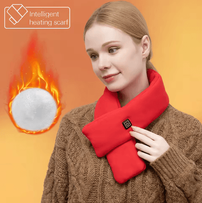 Electric Heated Neck Scarf Winter Warm Neck Wrap with 3 Gear Temperature Control No Battery
