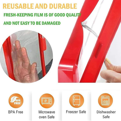 Stackable Food Preservation Tray Set - Reusable Refrigerator Storage Trays with Vacuum-Style Stretch Lid