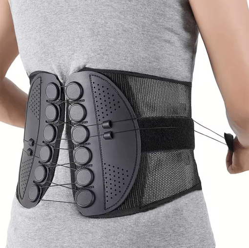Lumbar Intervertebral Disc Support Breathable Compression Waist Brace with Rope Support
