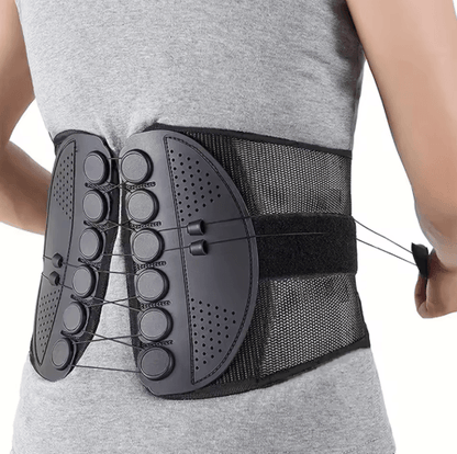 Lumbar Intervertebral Disc Support Breathable Compression Waist Brace with Rope Support