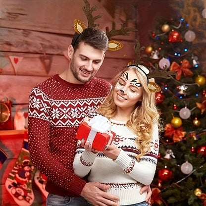 Taming Deer Head with Women's Clothing Accessories Set Christmas Deer Antler Animal Fancy Dress Up Set