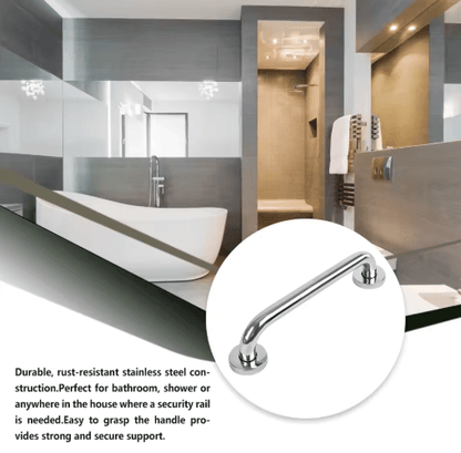 Stainless Steel Towel Grab Bar Anti Skid Wall Handle with Secure Grip 50 cm