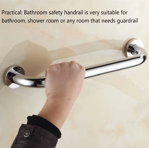 Stainless Steel Towel Grab Bar Anti Skid Wall Handle with Secure Grip 50 cm