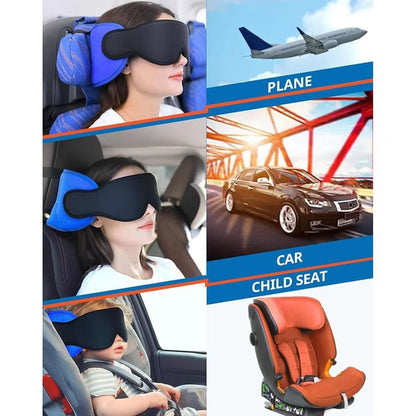 3D Contoured Travel Sleep Mask with Zero Eye Pressure and Total Blackout