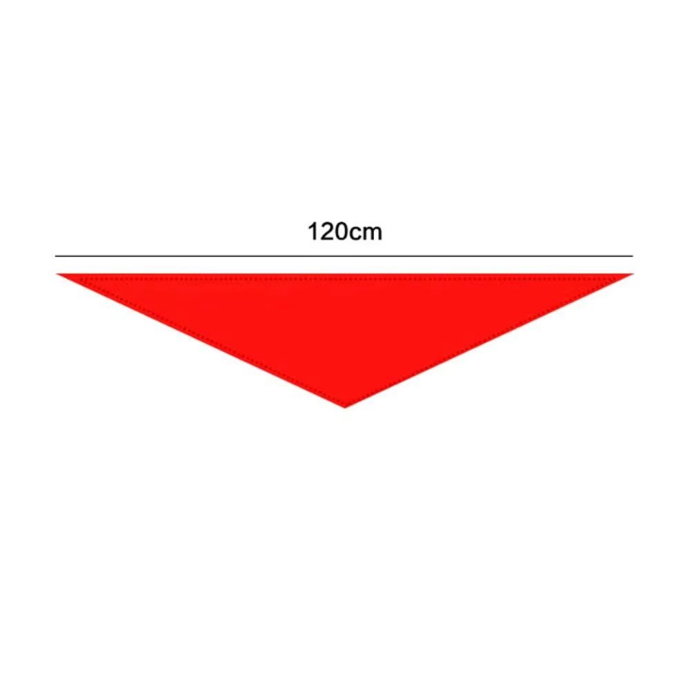 Red Triangle Cotton Youth Scarf 47.24in Traditional School & Ceremony Neckerchief