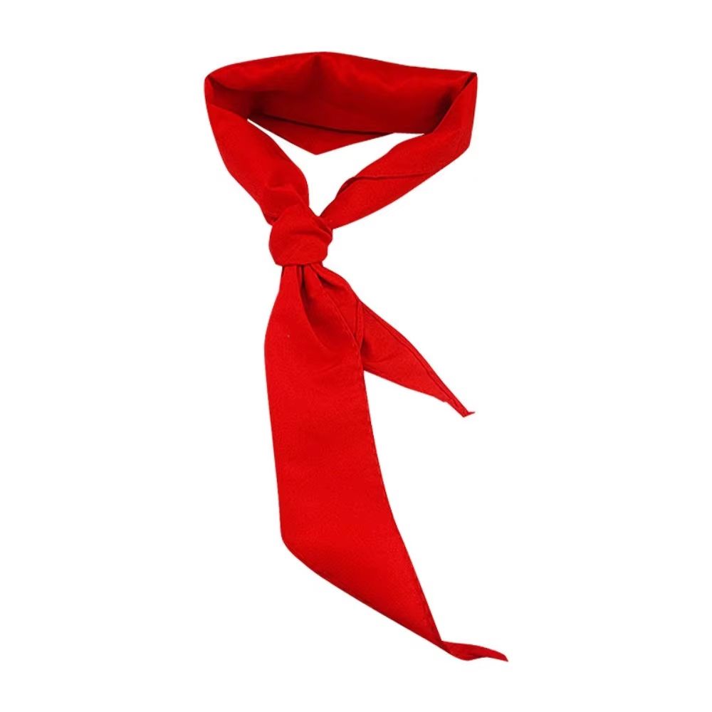 Red Triangle Cotton Youth Scarf 47.24in Traditional School & Ceremony Neckerchief