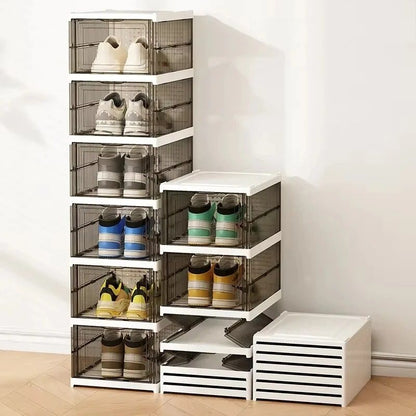 Foldable and Stackable Transparent Sneaker Display Cabinet