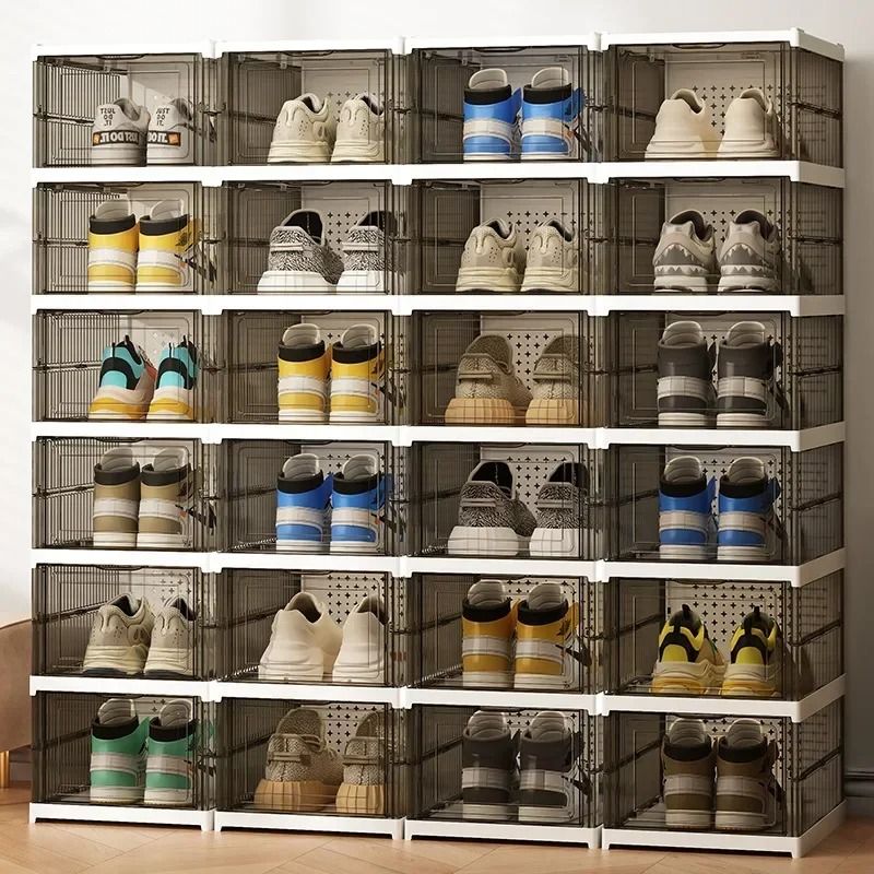 Foldable and Stackable Transparent Sneaker Display Cabinet