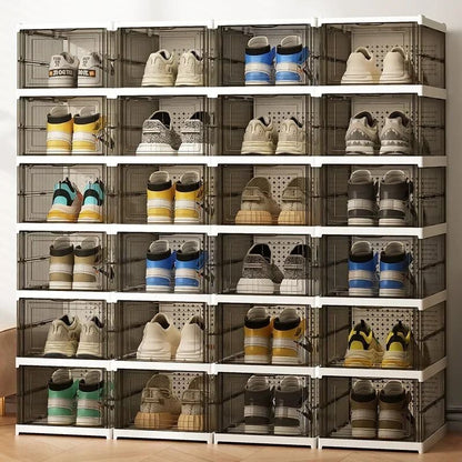 Foldable and Stackable Transparent Sneaker Display Cabinet