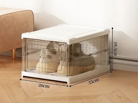 Foldable and Stackable Transparent Sneaker Display Cabinet