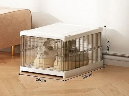 Foldable and Stackable Transparent Sneaker Display Cabinet