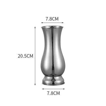 Golden Stainless Steel Flower Vase Decorative Centerpiece for Home & Garden