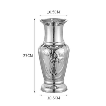 Golden Stainless Steel Flower Vase Decorative Centerpiece for Home & Garden