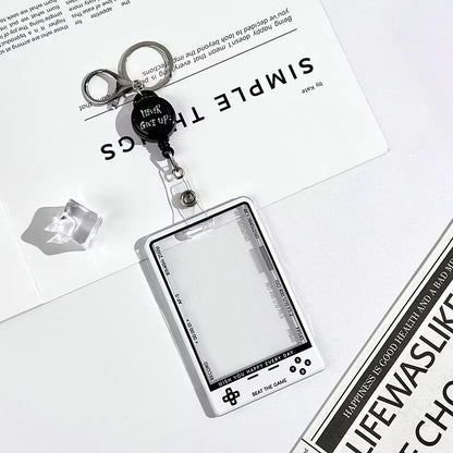 Transparent Kpop Photocard Holder with Lanyard Student ID Card Protector Display Case
