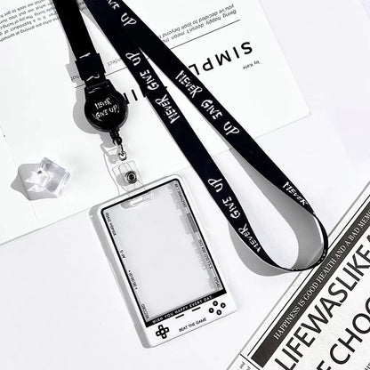 Transparent Kpop Photocard Holder with Lanyard Student ID Card Protector Display Case