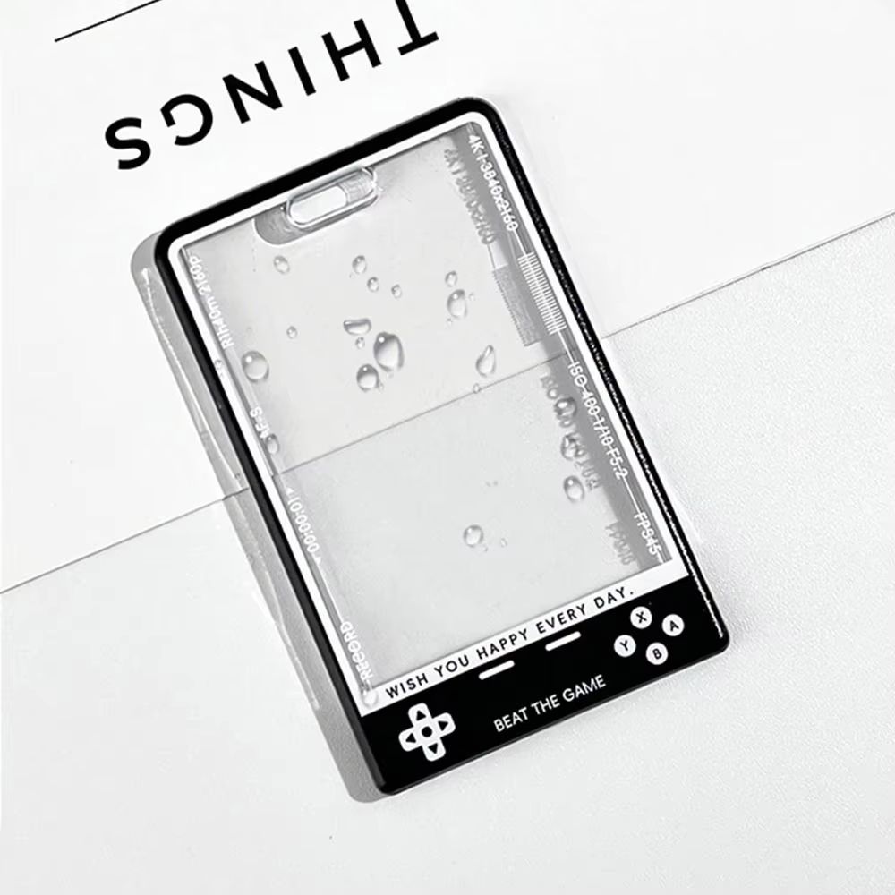 Transparent Kpop Photocard Holder with Lanyard Student ID Card Protector Display Case