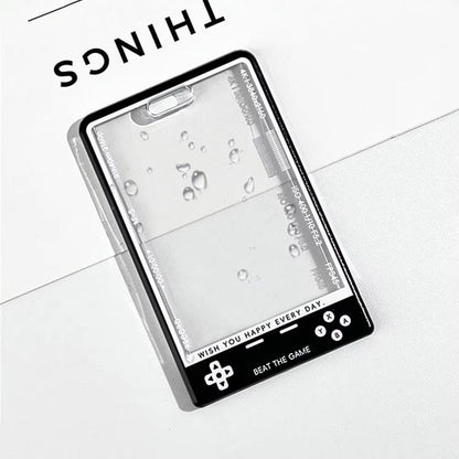Transparent Kpop Photocard Holder with Lanyard Student ID Card Protector Display Case