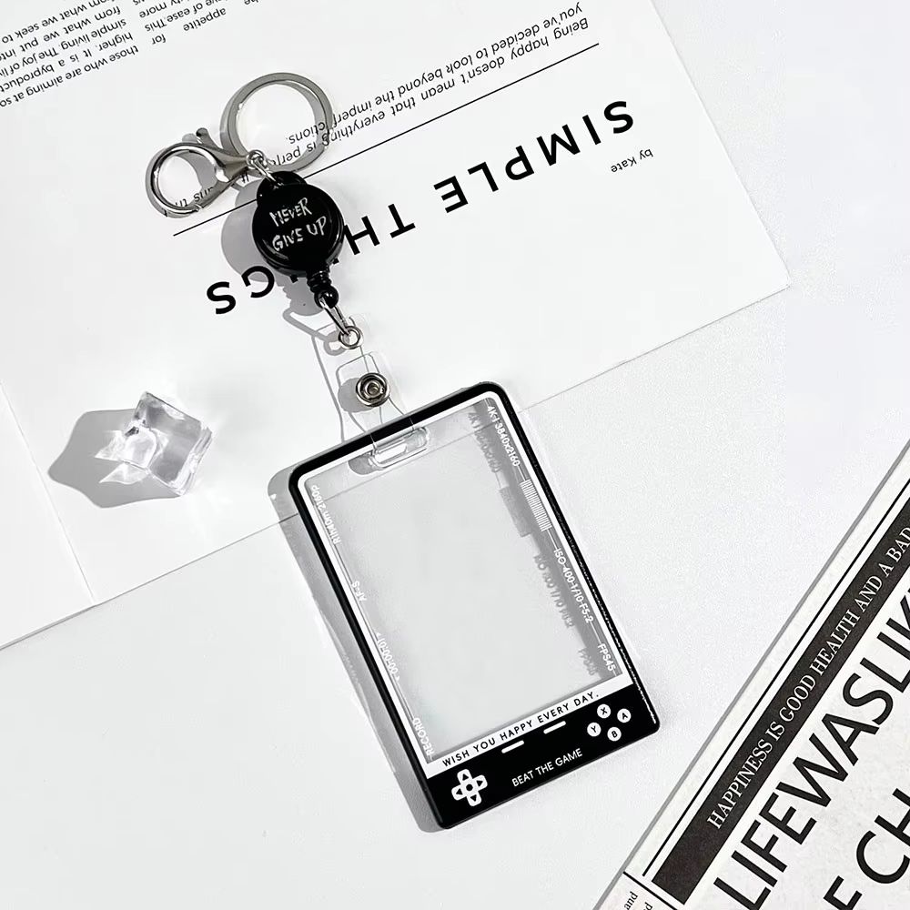 Transparent Kpop Photocard Holder with Lanyard Student ID Card Protector Display Case