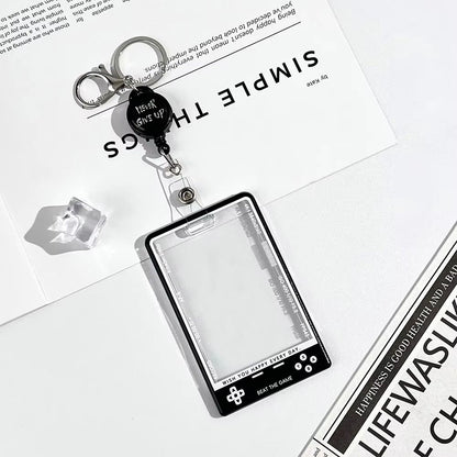 Transparent Kpop Photocard Holder with Lanyard Student ID Card Protector Display Case