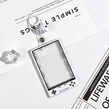Transparent Kpop Photocard Holder with Lanyard Student ID Card Protector Display Case