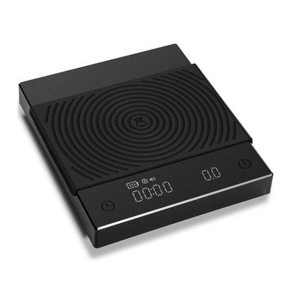 Basic Black Mirror Coffee Scale for Pour Over, Espresso Kitchen Scale with Auto Timer, Flow Rate Display
