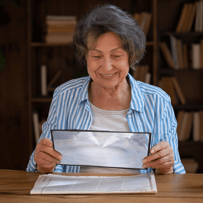 Full Page Magnifying Glass Sheet, Large Reading Aid Lens for Books, Newspapers, and Documents