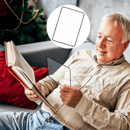 Full Page Magnifying Glass Sheet, Large Reading Aid Lens for Books, Newspapers, and Documents