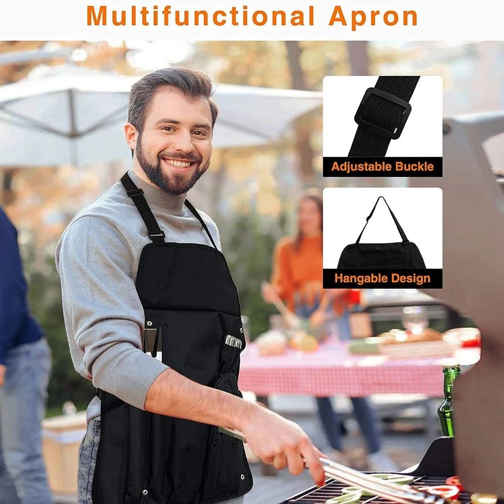 25-Piece and 39-Piece Stainless Steel Outdoor Kitchen Grill BBQ Tool Set with Oxford Cloth Storage Case