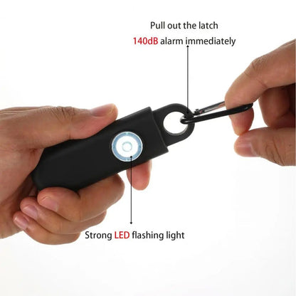 Personal Safety Alarm for Women with LED Flashlight, High-Volume Emergency Self Defense Keychain Security Alert