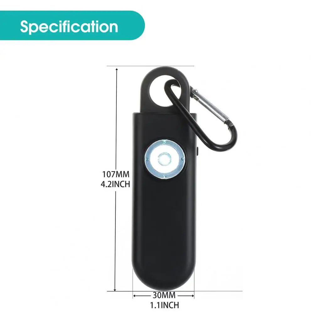 Personal Safety Alarm for Women with LED Flashlight, High-Volume Emergency Self Defense Keychain Security Alert