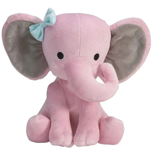 25cm Gray Elephant Stuffed Plush Toy Kawaii Animal Sleeping Pillow