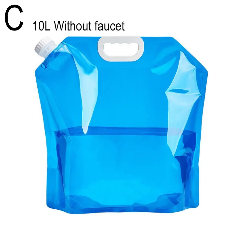 Outdoor camping water container with Faucet - Foldable portable water bag for Camping, RV & Picnic