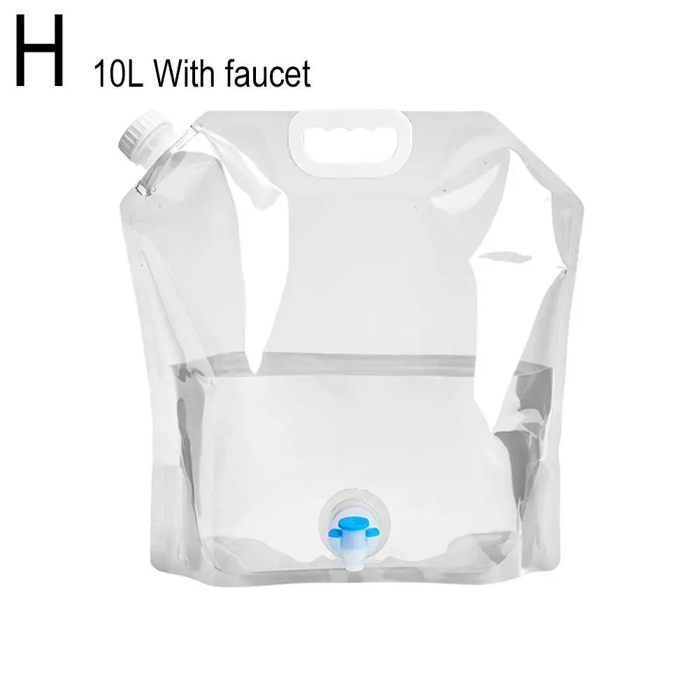 Outdoor camping water container with Faucet - Foldable portable water bag for Camping, RV & Picnic